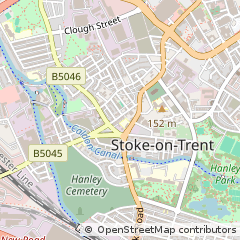Map of Stoke-on-Trent, Staffordshire