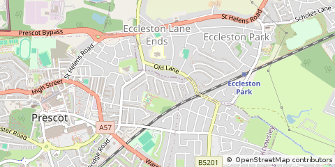 Map of Prescot