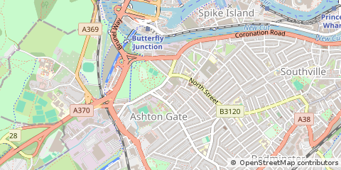 Map of Bristol, Avon