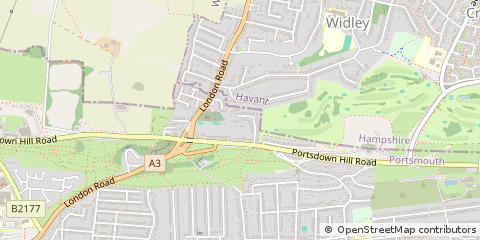 Map of Portsmouth, Hants