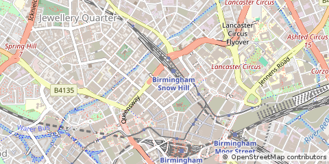 Map of Birmingham, West Midlands