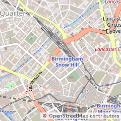 Map of Birmingham, West Midlands