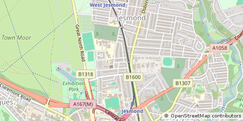 Map of Newcastle Upon Tyne