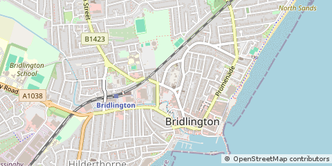 Map of Bridlington, East Riding of Yorkshire