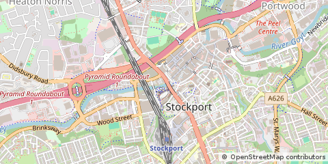 Map of Stockport