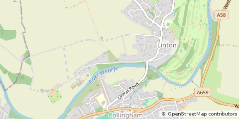 Map of Wetherby, West Yorkshire