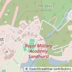 Map of Camberley, Surrey
