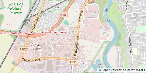 Map of Stockton on Tees