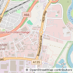 Map of Stockton on Tees