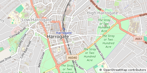 Map of Harrogate, North Yorkshire