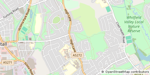 Map of Stoke-on-Trent, Staffordshire