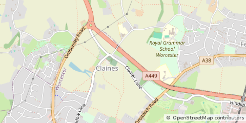 Map of Worcester
