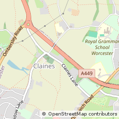 Map of Worcester