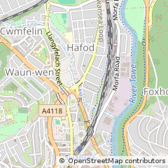 Map of Swansea