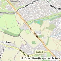 Map of Sheffield