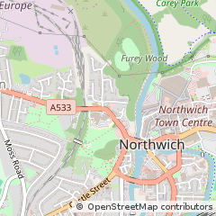 Map of Northwich, Cheshire