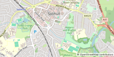 Map of Solihull