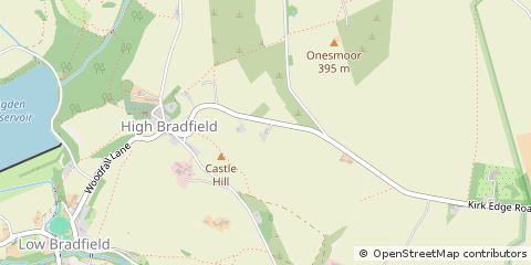 Map of Sheffield, South Yorkshire