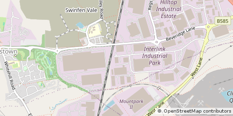 Map of Bardon Hill, Leicestershire