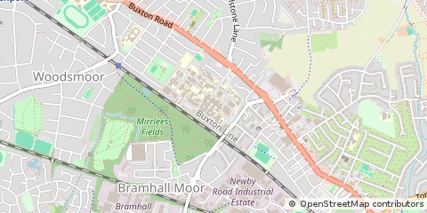 Map of Stockport, Greater Manchester