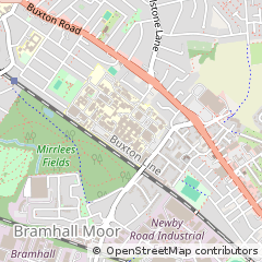 Map of Stockport, Greater Manchester