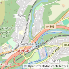 Map of Neath, West Glamorgan