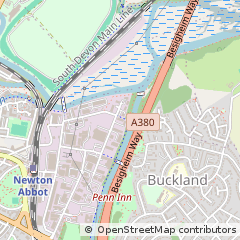 Map of Newton Abbot, Devon