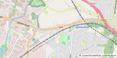 Map of Swansea