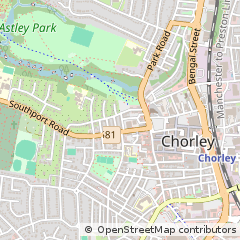 Map of Chorley, Lancs
