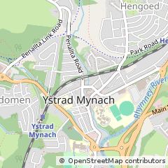 Map of Hengoed, MID Glamorgan