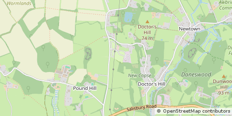 Map of Romsey, Hampshire