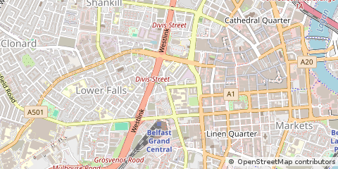 Map of Belfast, Co Antrim