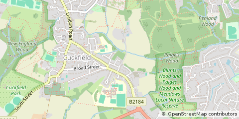 Map of Haywards Heath, West Sussex