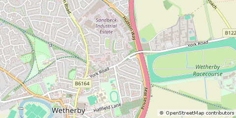 Map of Wetherby, West Yorkshire