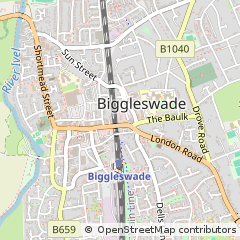 Map of Biggleswade, Bedfordshire