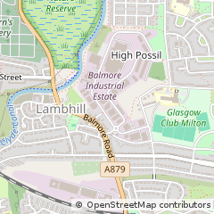 Map of Glasgow, Lanarkshire