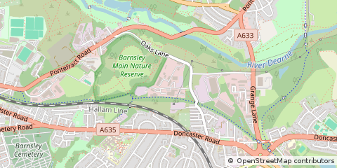 Map of Barnsley