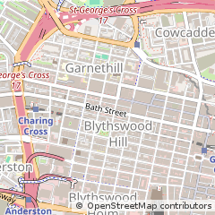 Map of Glasgow, Lanarkshire