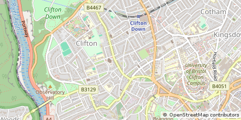 Map of Bristol, Avon