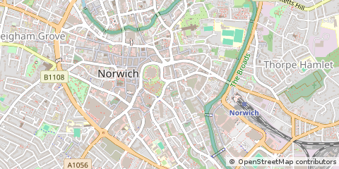 Map of Norwich, Norfolk