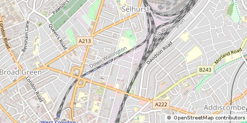 Map of Croydon