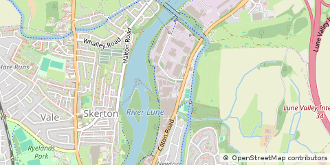 Map of Lancaster, Lancashire
