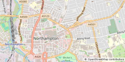 Map of Northampton