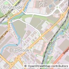 Map of Sheffield, South Yorks