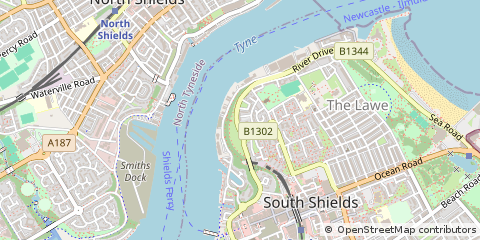 Map of South Shields