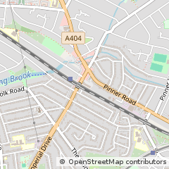 Map of North Harrow, Middlesex