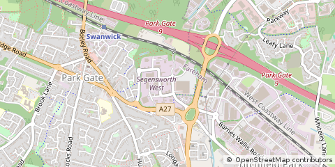 Map of Fareham