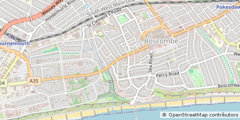 Map of Bournemouth