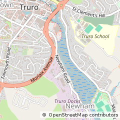 Map of Truro, Cornwall