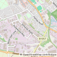 Map of Haverhill, Suffolk